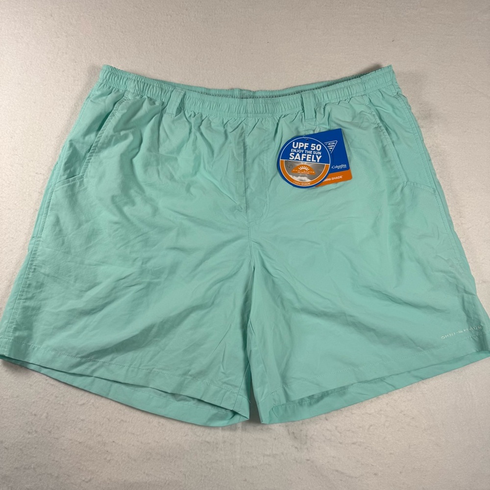 Columbia Men’s XXL Backcast III Turquoise Water Shorts NWT‎